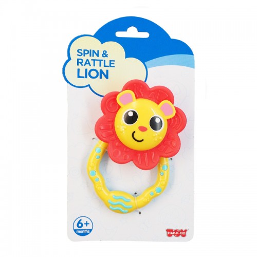 Hap-P-Kid Little Learner Baby Shake Rattle - Lion | 6 months+